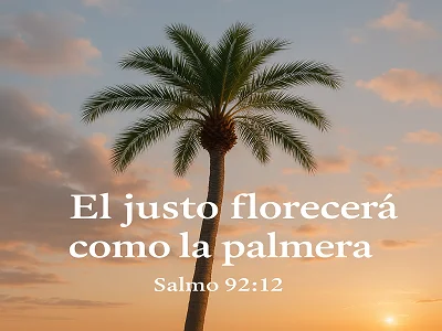 El justo florecerá como la palmera (Salmo 92:12)